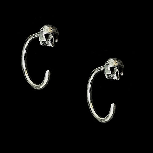 Skull Hoop Earrings